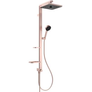 IS Duschsystem Ceratwist Alu+ o Arm, 2F-Handbrause, 2 Abl, KB ek, rosé