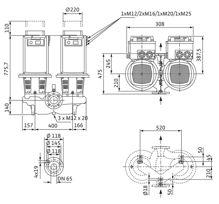 Artikelbild 7 des Artikels „Wilo Trockenl.HE-D.pump Stratos GIGA D 65/4-57/18,5, mit Differenzdruckgeber 65/4-57/18,5“