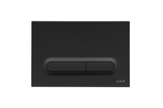VitrA Betätigungsplatte Loop T 244x8x165mm, ABS, schwarz matt