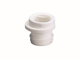 Dallmer WC-Verbinder 783 VARIO DN 100, seitenverst., Polyethylen, weiß