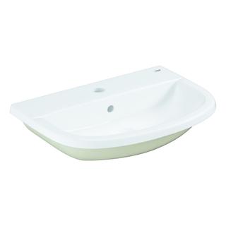GROHE Einbauwaschtisch Bau Keramik 56x40cm, 1 HL, m ÜL, Mont v ob, alp-we