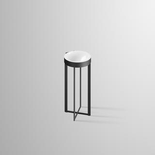 Alape Säulenwaschtisch RX400 .CR d 361mm, Bi., ohne Hahnloch und Überlauf