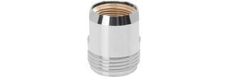 ASW Übergangsstück AG 3/4" a IG 1/2" f Ausläufe, MS verchr.