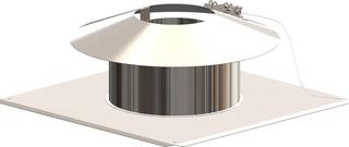 ATEC Mündungs-Set PolyTop DN 125, 400x400mm, Edelstahl