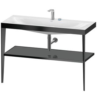 Duravit Möbel-WT-Kombination c-bon XViu 120x48cm, 2 HL, f G hgl, m Konsole, sw m