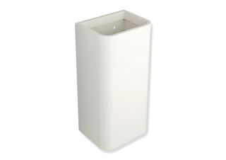 HEWI Papierabfallbehälter 477 341x655x261mm, Korpus reinweiß, reinweiß