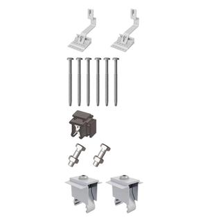 Vaillant Schrägdach-Set auroPOWER VPV P silber, Erweiterung +1