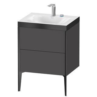 Duravit WT-Unterschrank c-bonded XViu 60x48cm, 2 AZ, 2 HL, s m, R P, graph m