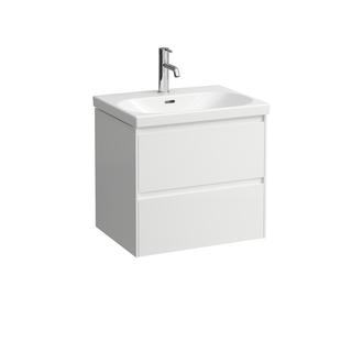Laufen Waschtisch-Unterbau LANI 58,4x51,5x44,2cm, 2 Laden, weiß glänzend