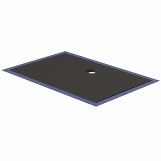 Schedel Duschelement MULTISTAR PLAN Plus 160x120x4,5cm, gra, recht., Abl hi. mit.