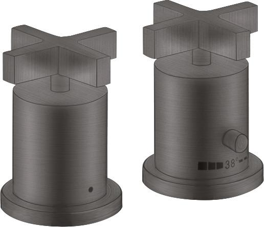 Artikelbild 1 des Artikels „hansgrohe Fertigmontageset Axor Citterio 2-L-W-Ran-Arm, m TH, KrG, brush. bla vc brushed black chrome“