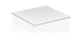 Keuco Abdeckplatte Edition 11 Planning 36,6x3x52cm, Gl. ca, sat., Unters. lack.