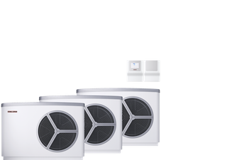 STIEBEL Luft/Wasser-Wärmpumpen-Set WPL-A 13 HK 400 Premium 3er Set