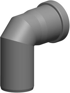MHG Bogen Atec DN 60, 87Grad, für Abgasleitung
