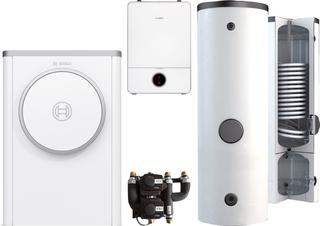 BOSCH Luftwärmepumpen-Paket BOPA CS750 CS7400iAW 7 OR-S, AWE9, BPU400-C, INPA