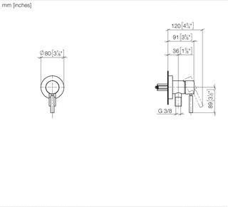 Dornbracht Fertigmontageset UP-EH-Misch., m Pl, i B-Anschl, d br ge