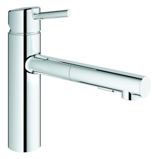GROHE Spültisch-Einhebelmischer Concetto 1/2", mittelh. Ausl, ausz Dual Br., chr
