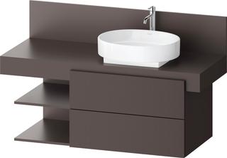 Duravit Waschtisch-Unterschrank Balcoon 120x57x53,4cm, br str, 2 SBK, Beck. re