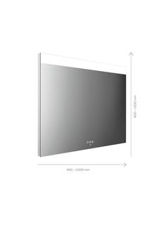 EMCO LED-Lichtspiegel MI 250+ 400x900mm, m durchg. br. Lichtaus. oben