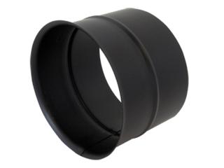 Wandfutter ST-Pu einfach, 120 mm lang, 1 mm, pulverbeschichtet, schwarz