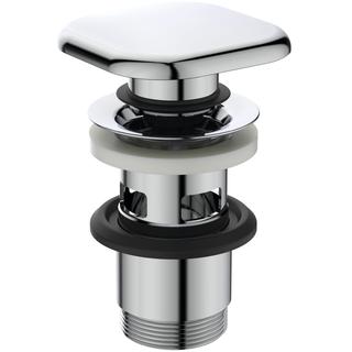 IS Push Open Ventil Strada II 75x75x30mm, quadr. für Handwaschbecken