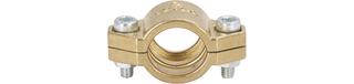 ASW Klemmschalen 25-27mm, 3/4", Messing roh