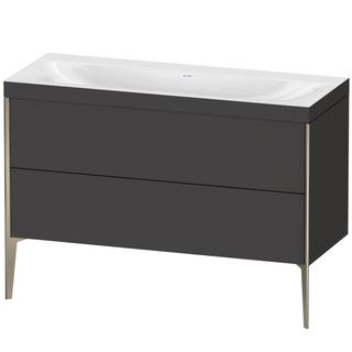 Duravit WT-Unterschrank c-bonded XViu 120x48cm, 2 AZ, o HL, C m, R C, gra matt