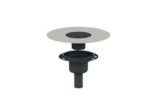 Dallmer Ablaufgehäuse DallDrain DN 50/DN 100, Bauhöhe 24mm, senkrecht