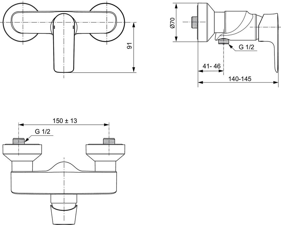 Artikelbild 6 des Artikels „IS Brause-Einhebelmischer Connect Air AP, Ausladung 41mm, silver storm silver storm“