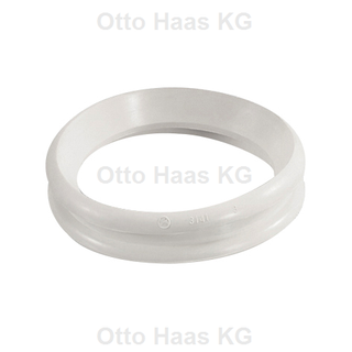 HAAS Gummi-WC-Abgangs-Verbinder 122mm außen/107mm innen, weiß