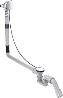 hansgrohe Komplettset Exafill S Wanneneinl., Ab- u. Überlaufgarn., chrom