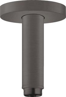 hansgrohe Deckenanschluss S 100mm, brush. bla chrome, runde Rosette