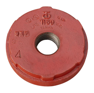 AIPS Endkappe VSH Shurjoint 7160C 88,9xRp 1, dukt. Guss, konzentrisch, rot