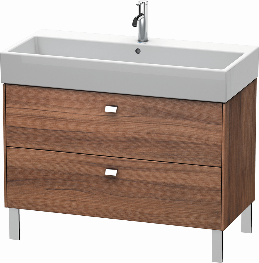 Artikelbild 1 des Artikels „Duravit Waschtisch-Unterschrank Brioso 98,4x45,9cm, ch/nb Nat, 2 Ausz., steh. 98,4 x 45,9 cm | chrom/Nussbaum natur“