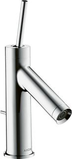 hansgrohe Waschtisch-Einhebelmischer 70 Axor Starck Ausladung 95 mm, mit Pin-Griff, mit Zugstangen-Ablaufgarnitur