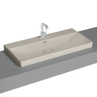 VitrA Aufsatzwaschtisch New Metropole Tau matt, 100x47x17cm, 1 Hahnloch mittig