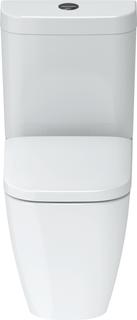 Duravit Stand-Tiefsp.-WC-Kombi Happy D.2 36,5x63cm, 4,5 l, Abg. waag./skr., we WG