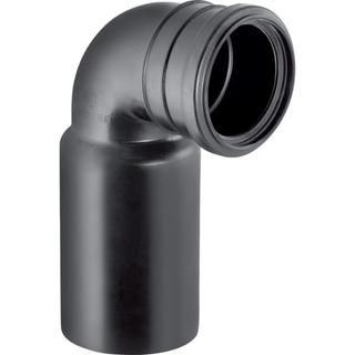 Geberit Anschlussbogen PE DN 90/90, 90Grad, PE-HD, für Wand-WC