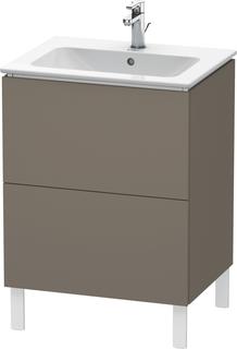 Duravit Waschtisch-Unterschrank L-Cube 62x48,1cm, f Gr s-matt, 2 Ausz., steh.