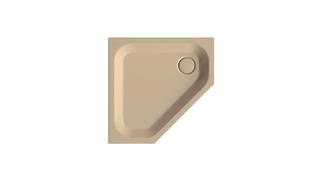Duschwanne BetteCaro 5319 80x80x3,5cm, Glasur, bahamabeige
