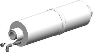 ATEC Absorptions-Schalldämpfer LAS ASD/TWIN 13, 966mm, d 250mm, 25 dB, a KS