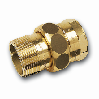 Sanha Rohrverschraubung PURAFIT 3331 1 1/4", bf Siliziumbr., flachd., m IG/AG