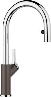 Blanco SPT-EHM CARENA-S Vario HD, schwenkb., SILGRANIT-Look cafe/chrom
