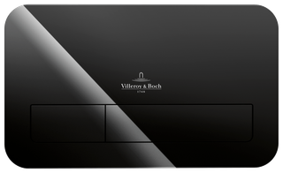 V&B Betätigungsplatte ViConnect 200G 26,9x16,1x1,3cm, Oberfl. Glas, glo Black