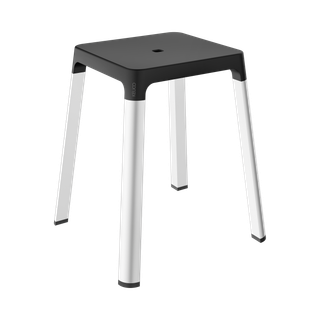 Keuco Hocker AXESS Care 338/423x476mm, Alu silber-elox./schwarz