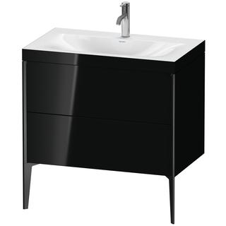 Duravit WT-Unterschrank c-bonded XViu 80x48cm, 2 AZ, 1 HL, s m, Rah. C, sw hgl