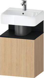 Duravit Waschtisch-Unterschrank Qatego 44x35x64,5cm, 1 T, T l, Ei schwarz/E Nat