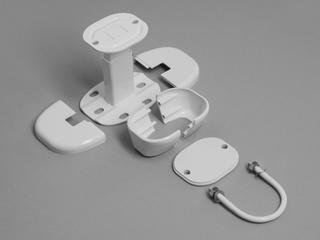 Bemm Hubkonsole 60mm Höhe, für Mehrsäuler, weiß