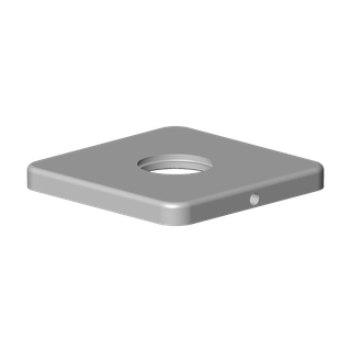 DO Rosette ERSATZTEILE 092771012 78 x 78 x 9 mm Platin gebürstet