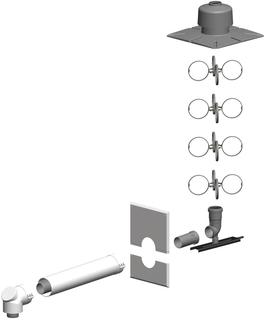 Schacht-Set PolyTwin PP-Abgassystem/PP, weiß